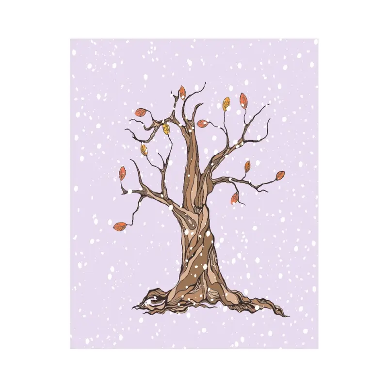 Tree Canvas Wall Art - Wall Shelves